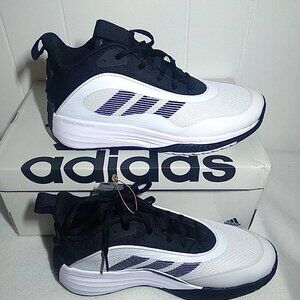 Adidas Own The Game 3.0 Mens 11.5 Cloud White Black Basketball Shoe IF4565 NEW